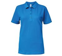 (XL, Sapphire) Gildan Softstyle Womens/Ladies Short Sleeve Double Pique Polo Shirt