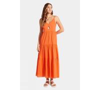 XL Seafolly Womens By The Sea Maxi Dress Orange Size