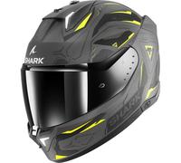 Shark Skwal i3 Motorbike Motorcycle Helmet - Linik Matt Grey / Yellow