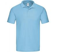 Fruit of the Loom Mens Original Pique Polo Shirt (Sky Blue) Cotton - Size X-Large