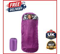 XL Sleeping Bag for Adults Lightweight Water-Resistant Camping Grape Juice