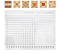 XL Slotted Quilting Ruler -17-3/4in x 22in, Non-Slip Extra Large Quilting Sewing Ruler, Not Easy to Break, for Fabric Strip Cutting, Sewing, Crafting, Patchwork Ruler & Template