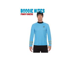 (XL) SM52339 Star Trek Starfleet Enterprize Sciences Blue Dr Spock Uniform