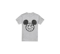 (XL, Sport Heather) Disney Mens Best Dad Ever Mickey Mouse T-Shirt