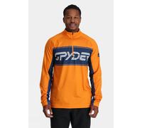 XL Spyder Mens Paramount Half Zip Fleece Mid Yellow Size