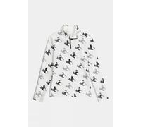 XL Spyder Womens Vivid Zip Neck Top White Size