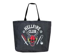 XL Stranger Things Black Shopping Bag | Unisex Cerdà