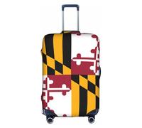 XL Stylish Suitcase Cover Protector - Elastic Maryland State Flag Print Luggage Travel Accessories, Stretch Baggage