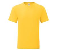 (XL, Sunflower Yellow) Fruit Of The Loom Mens Iconic T-Shirt