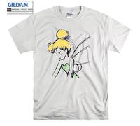 (XL) Tinker Bell Sketch V-neck Peter Pan T-shirt Hoodie Kid Child Tote Bag