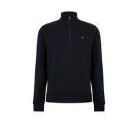(XL, True Navy) Farah Mens Wilsdon Fleece Quarter Zip Sweatshirt