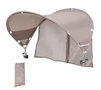 XL Universal Chair Canopy Umbrella, UPF 50+ Foldable Sun Shade Attachment with Adjustable Clamp, Fits Most Brands’ Beach, Camping, Lawn, Tanning, Zero Gravity, Lounge & Fishing Chairs