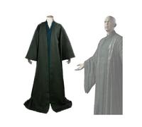(XL) Voldemort Robe Cosplay Costume Set Adult Halloween Costume Hoodie Cape