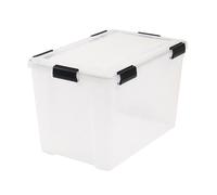 XL Weathertight Airtight Clear Plastic Damp Area Dry Storage Boxes - 70 Litre