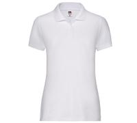 (XL, White) Fruit of the Loom Womens/Ladies Lady Fit 65/35 Polo Shirt