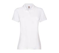 (XL, White) Fruit of the Loom Womens/Ladies Premium Polo Shirt