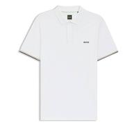 (XL, White) Hugo Boss Mens 2026 Chip Hexa Quick Dry Flat Knit Recycled Golf Polo Shirt