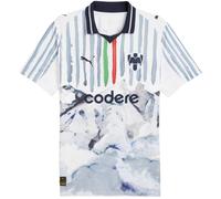 (XL, White/Navy) Puma Mens KidSuper 25/26 CF Monterrey Home Jersey