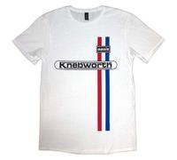 (XL, White) Oasis Knebworth Vertical Stripe T Shirt
