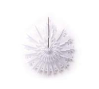 XL White Paper Snowflake Hanging Decoration - 50cm x 50cm Giant Christmas Snowflake Prop with String - XH0374