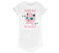 (XL, White) Pokemon Womens/Ladies Sing Me To Sleep T-Shirt Dress