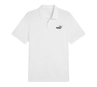 (XL, White) Puma Mens Logo Pique Classic Polo Shirt