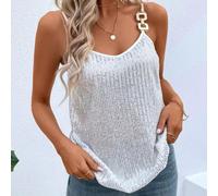 (XL, white) Sequin Halter Tank Top Women's Sense Of The Base To Wear A Top Outside The Banquet Annual Suit To Match