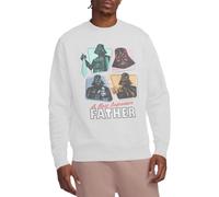 (XL, White) Star Wars Unisex Adult A Most Impressive Father Sweatshirt