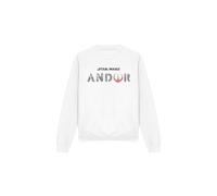 (XL, White) Star Wars Unisex Adult Andor Logo Sweatshirt