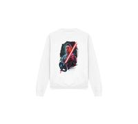 (XL, White) Star Wars Unisex Adult Obi Wan Kenobi Reva Painted Sweatshirt