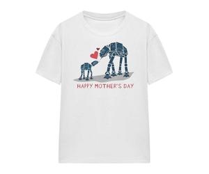(XL, White) Star Wars Womens/Ladies Happy Mother's Day T-Shirt