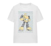 (XL, White) Transformers Womens/Ladies Generations Autobot More Than Meets The Eye Bumblebee T-Shirt