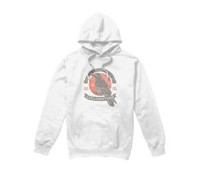(XL, White) Yellowstone Mens Evil Bird Hoodie