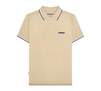 (XL, Wood Ash) Lambretta Mens SS25 Twin Tip Polo Shirt