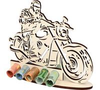 XL Wooden Money Gift for Motorcycle Biker, Gift Idea, Voucher Packaging, Funny Gift, Money Gift for Women and Men, Motorcyclists (Motorcycle Biker)