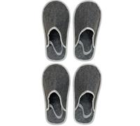 Xlabor Felt museum slippers with elastic band, shoe covers for floor protection against dirt and scratches, craftsman slippers, felt overshoes, lock slippers, grey 2 pairs, 47/50 EU