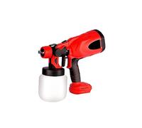 XLANDALYUEFA Airbrush Set,800ML Cordless Electric Spray Gun Portable Household Disinfection Easy Adjustbale Knob Paint Sprayer for 18V Battery(Red No Battery)