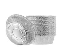 XLANDALYUEFA Aluminium Foil Baking Trays 50/100pcs Aluminum Foil Tin Box Air Fryer Paper Steaming Basket Kitchen Baking Tool BBQ Drip Pan Tray for Cooking Baking(50pcs)
