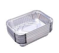 XLANDALYUEFA Aluminium Foil Baking Trays 50pcs BBQ Drip Pans Aluminum Foil Grease Drip Pans Grill Catch Tray for Cooking Baking(230ML)