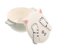 XLANDALYUEFA Ceramic Instant Noodle Bowl,3pcs Ceramic Bowl Porridge Bowl Cereal Bowls Ramen Bowl Microwavable Ramekin Bowls Instant