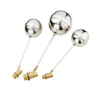 XLANDALYUEFA Float Valve, DN15 DN20 DN25 Cold and Hot Water Tank Liquid Level Metal Float Valve 1/2" 3/4" 1" Body Brass Toilet, 1pcs(1 Inch)