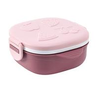 XLANDALYUEFA Insulated Lunch Bag Stainless Steel Food Containers Large Capacity Portable Compartment Dinner Plate(Roze)