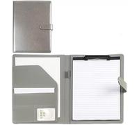 XLANDALYUEFA Portfolio Folder a4,Clipboard Folder for Legal Pad Holder A4 Writing Pad for Business School Office Conference Clip Boards(Silver)