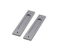 XLANDALYUEFA Recessed Pulls,2 Pezzi Maniglie per Porte Scorrevoli Maniglia per Porta da Fienile Esterne Maniglione per Cassetti Armadi Guardaroba Comò Incasso(A)