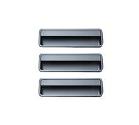 XLANDALYUEFA Recessed Pulls,Door Handles, Sliding,3 Pieces of Furniture Handle,for Doors,Cabinet Windows,Flush Invisible(Starry Grey,Length 192mm)