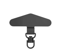 XLANDALYUEFA Tether tab, Phone Tether Tab 360 Degree Rotation Cell Lanyard Patch Gasket Connector 10 To 20 Pieces(Black,12pcs)