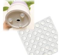 XLANMAY 36pcs Pot Feet Risers-Transparent Plant Feet for Pots Invisible Pot Risers Adhesive Pad for Planters Indoor Outdoor