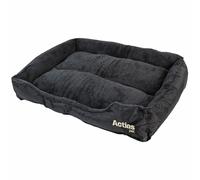 (XLarge) Actiaspet Faux Fur Pet Bed Black/Grey