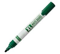 XLarge Dry Erase Marker Pens, GREEN, Bullet Tip, Pack of 1, Whiteboard Markers, Dry Wipe Pens, Ideal for School Office Home Use, iZOFAX Black Ball Pen