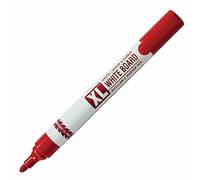 XLarge Dry Erase Marker Pens, RED, Bullet Tip, Pack of 1, Whiteboard Markers, Dry Wipe Pens, Ideal for School Office Home Use, iZOFAX Black Ball Pen